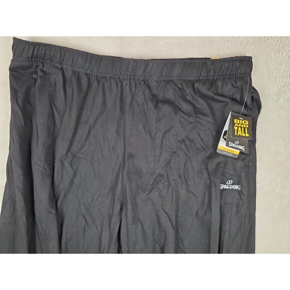 Spalding Men's Size 2XLT Regular Fit Big And Tall Black Pants - Picture 2 of 10
